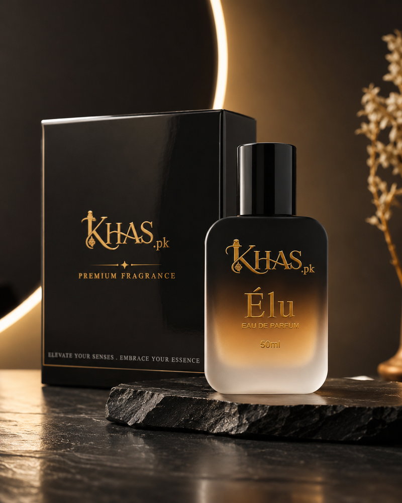 Élu perfume bottle – long lasting signature fragrance for men by Khas.pk Pakistan